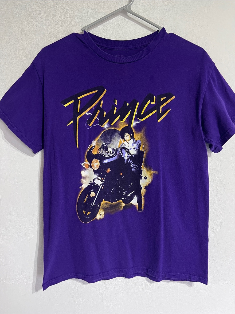 Prince Purple Tee with Yellow Accent Graphic